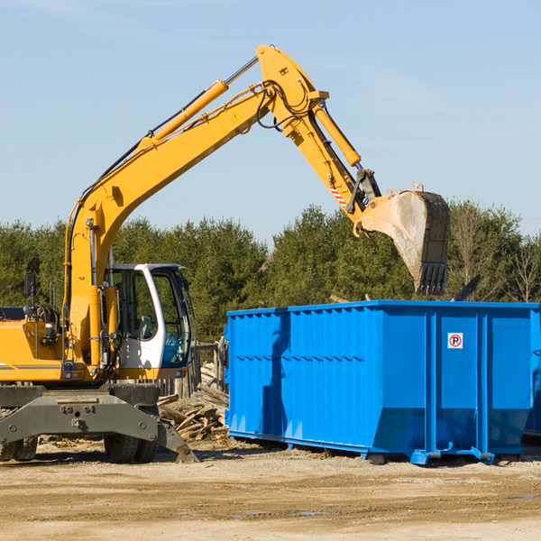 are there any restrictions on where a residential dumpster can be placed in Millard